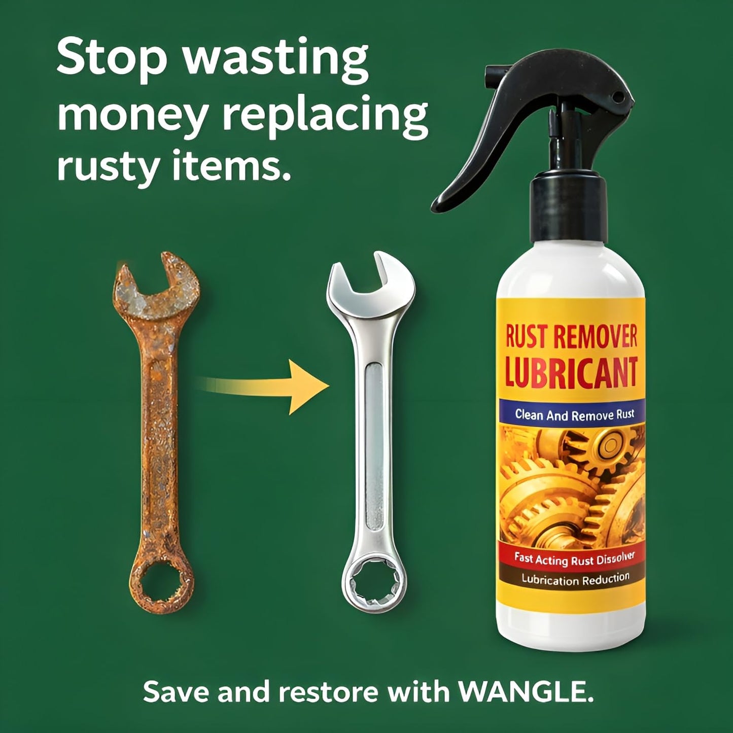 Multi-Purpose Rust Remover & Lubricant Spray (Pack of 3)